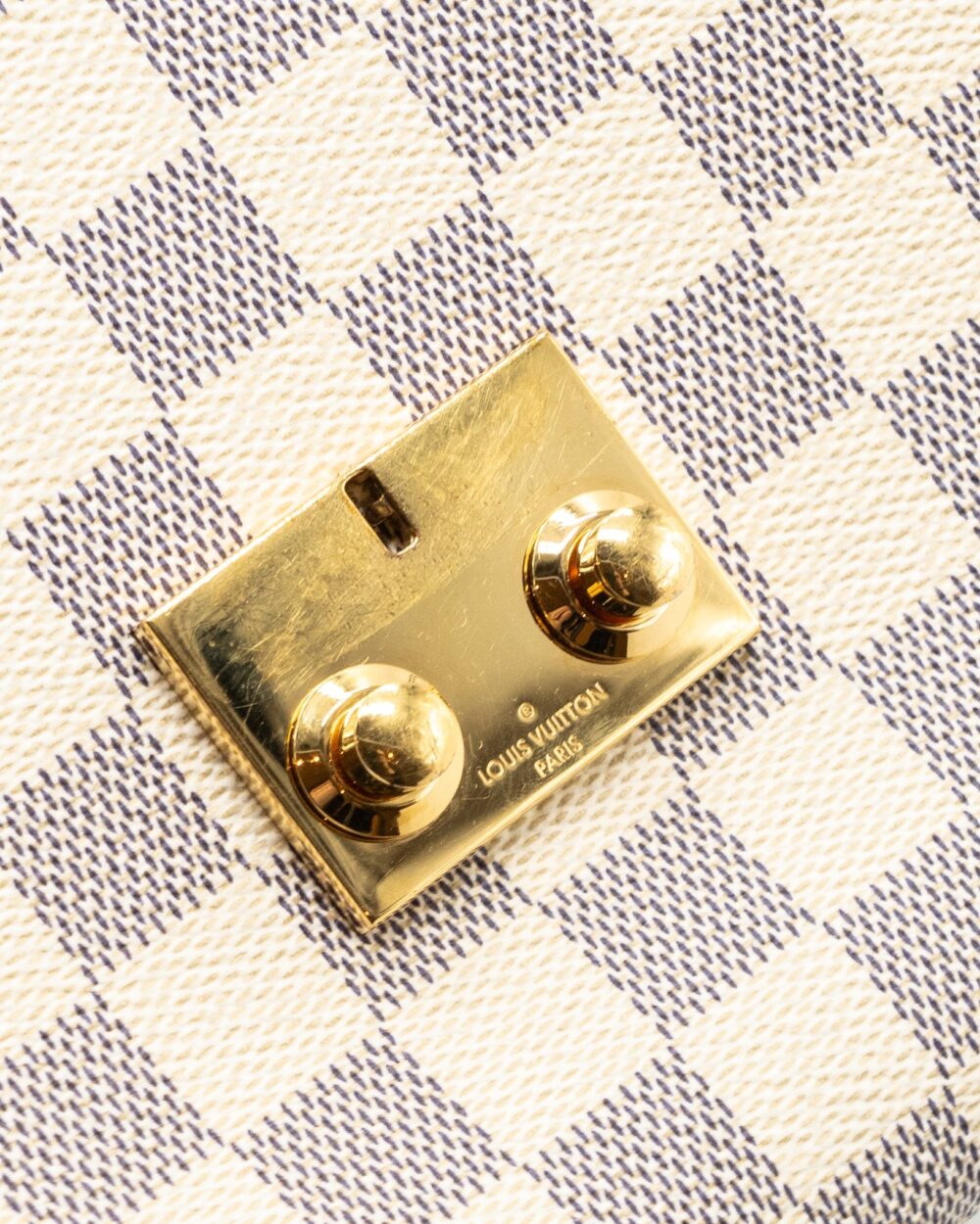 AAA Replica Louis Vuitton LV CROISETTE DAMIER AZUR CANVAS GHW