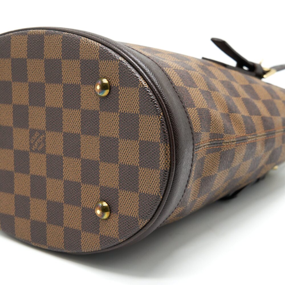 AAA Replica Louis Vuitton LV MARAIS DAMIER EBENE PETIT BUCKET BAG