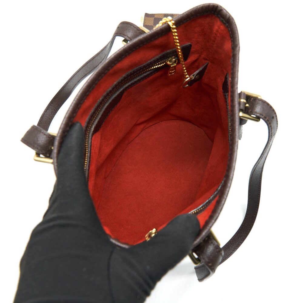 AAA Replica Louis Vuitton LV MARAIS DAMIER EBENE PETIT BUCKET BAG