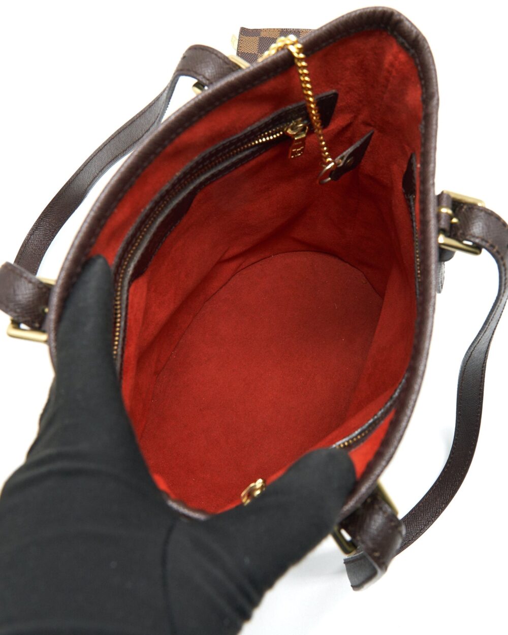 AAA Replica Louis Vuitton LV MARAIS DAMIER EBENE PETIT BUCKET BAG