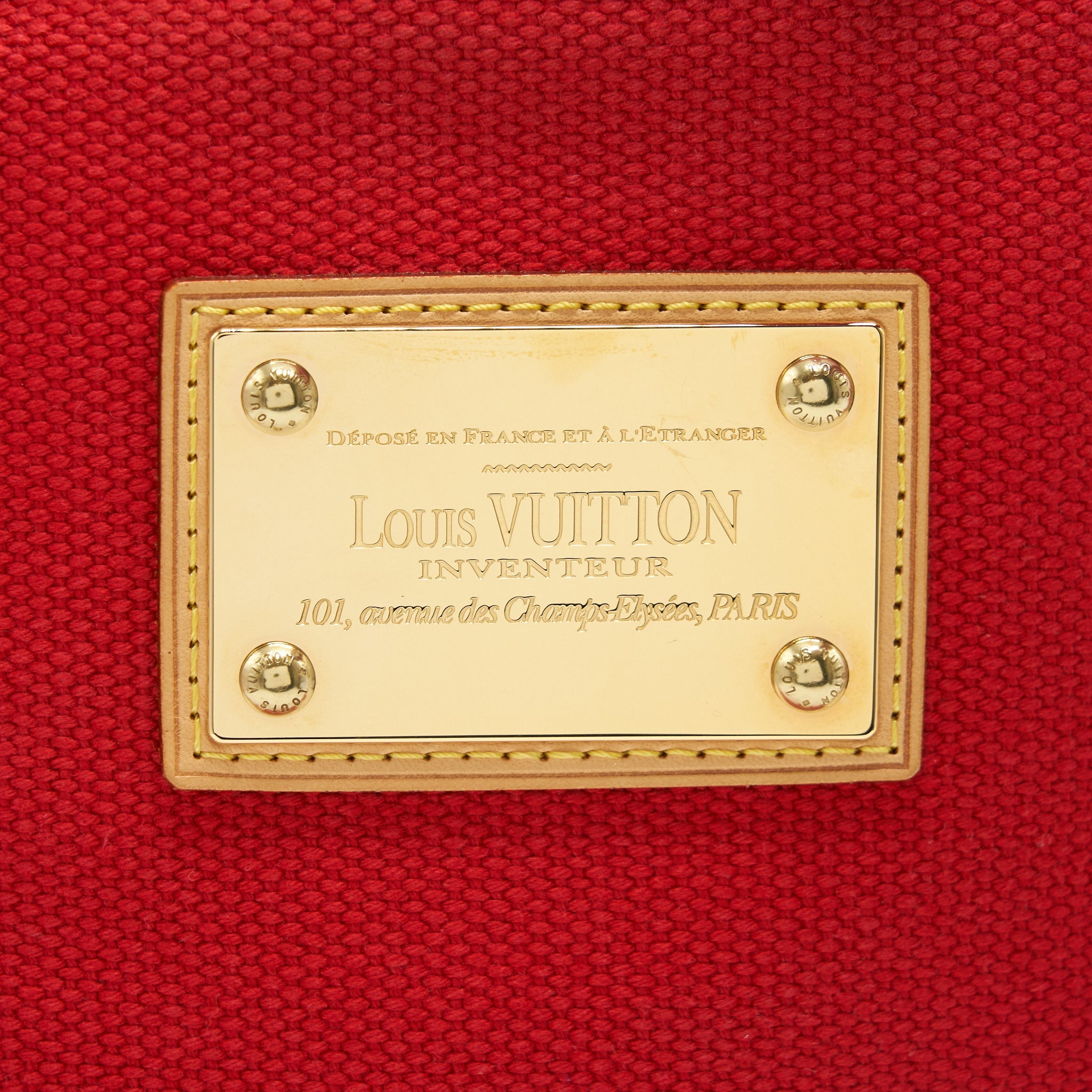 AAA Replica Louis Vuitton LV CANVAS TOTE BAG IN RED