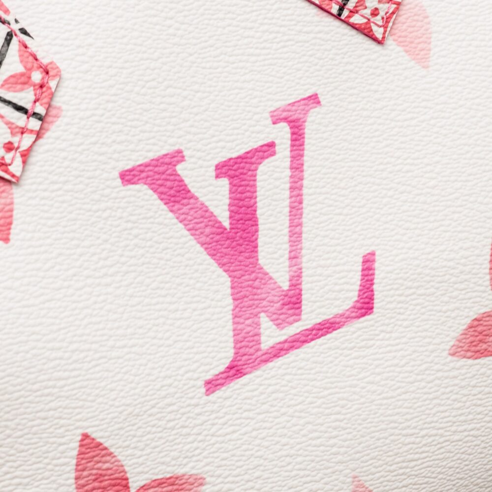 AAA Replica Louis Vuitton LV BY THE POOL SPEEDY BANDOULIERE 25 GIANT MONOGRAM CANVAS PINK/WHITE GHW