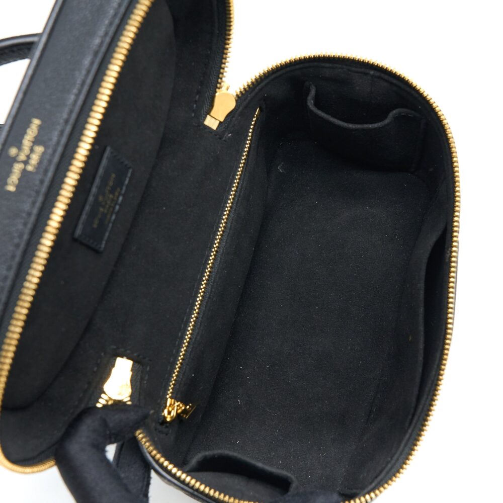 AAA Replica Louis Vuitton LV VANITY PM MONOGRAM EMPREINTE CALFSKIN BLACK GHW