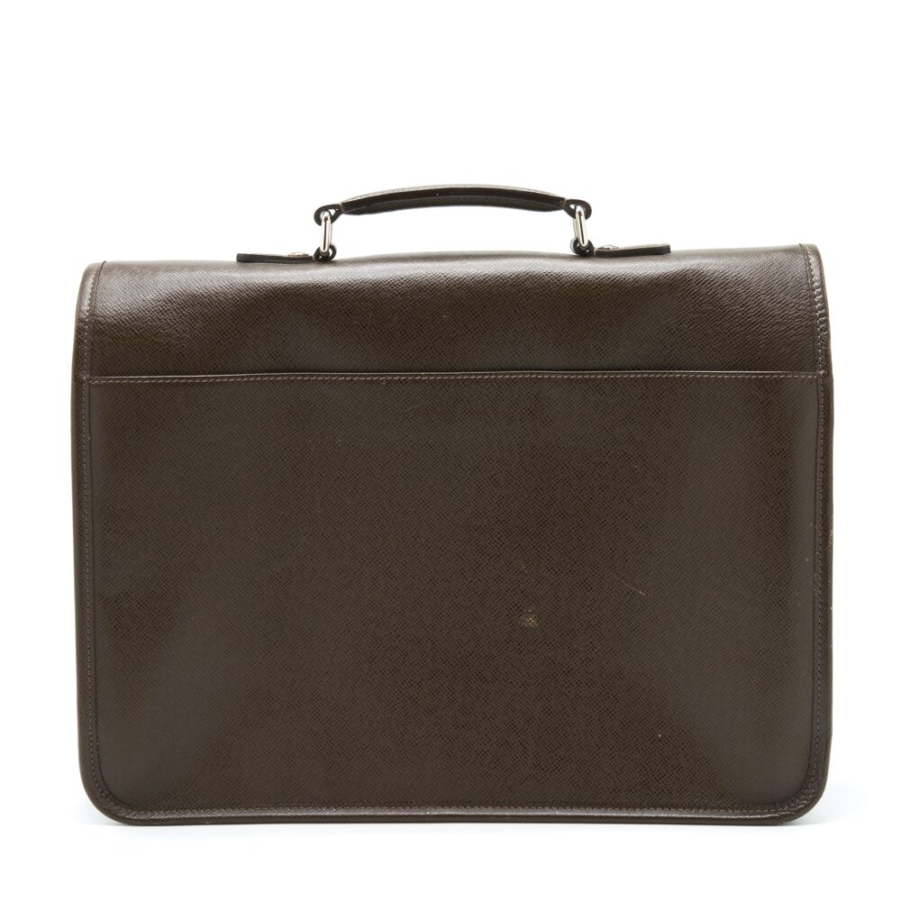 AAA Replica Louis Vuitton LV MEN’S LARGE BRIEFCASE WITH SHOULDER STRAP DARK BROWN SHW