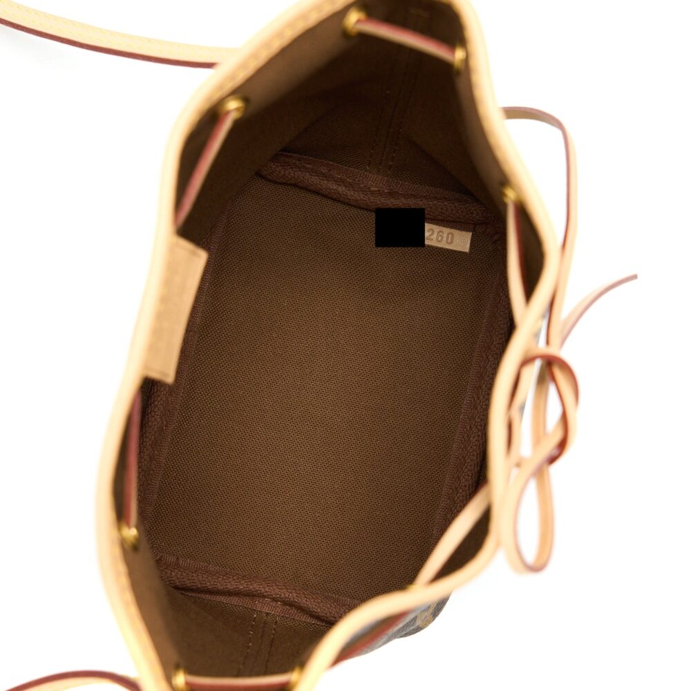 AAA Replica Louis Vuitton LV NANO NOE MONOGRAM CANVAS GHW