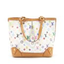 AAA Replica Louis Vuitton LV TOTE BAG WHITE MONOGRAM MULTICOLOUR GHW