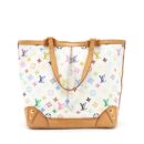 AAA Replica Louis Vuitton LV TOTE BAG WHITE MONOGRAM MULTICOLOUR GHW
