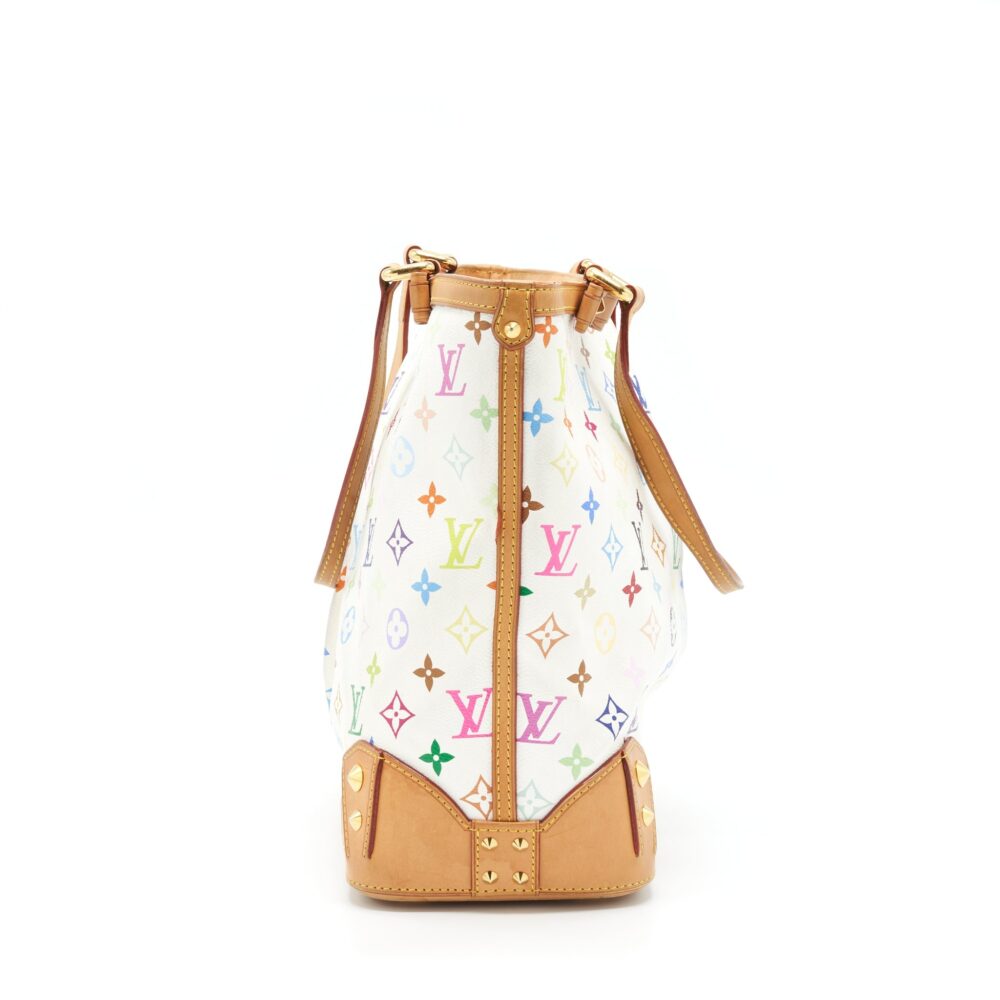 AAA Replica Louis Vuitton LV TOTE BAG WHITE MONOGRAM MULTICOLOUR GHW