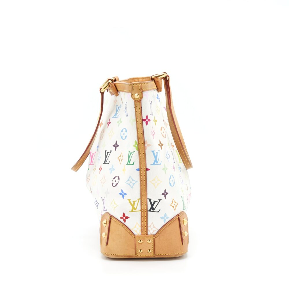 AAA Replica Louis Vuitton LV TOTE BAG WHITE MONOGRAM MULTICOLOUR GHW