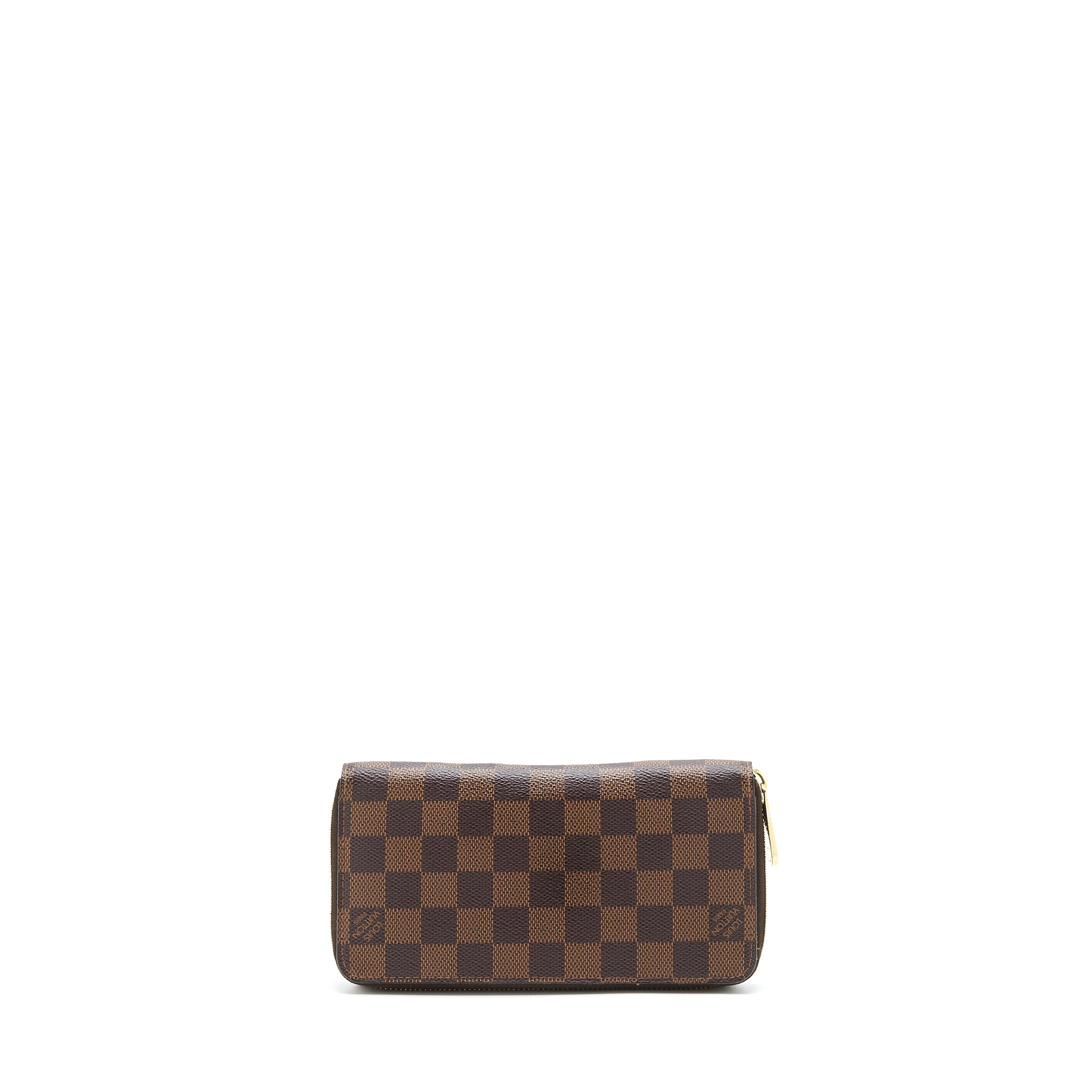AAA Replica Louis Vuitton LV ZIPPER LONG WALLET DAMIER EBENE GHW