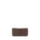 AAA Replica Louis Vuitton LV ZIPPER LONG WALLET DAMIER EBENE GHW