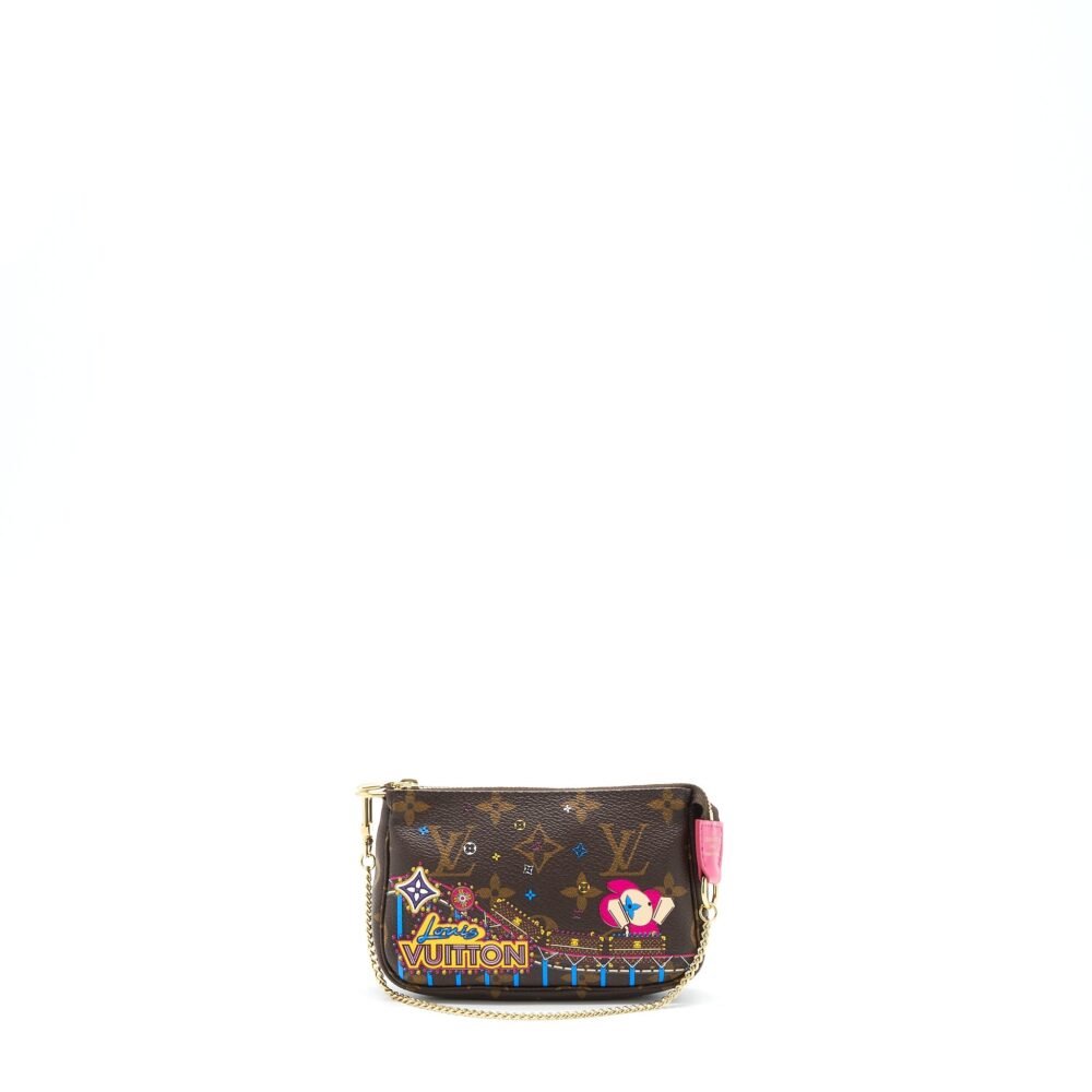 AAA Replica Louis Vuitton LV MINI POCHETTE ACCESSORIES LIMITED EDITION MONOGRAM CANVAS GHW
