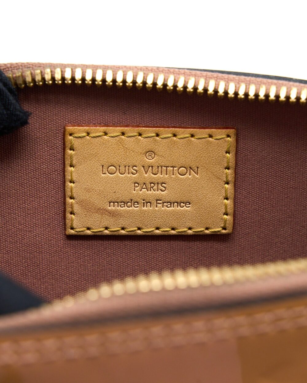 AAA Replica Louis Vuitton LV ALMA BB PATENT DARK BEIGE GHW