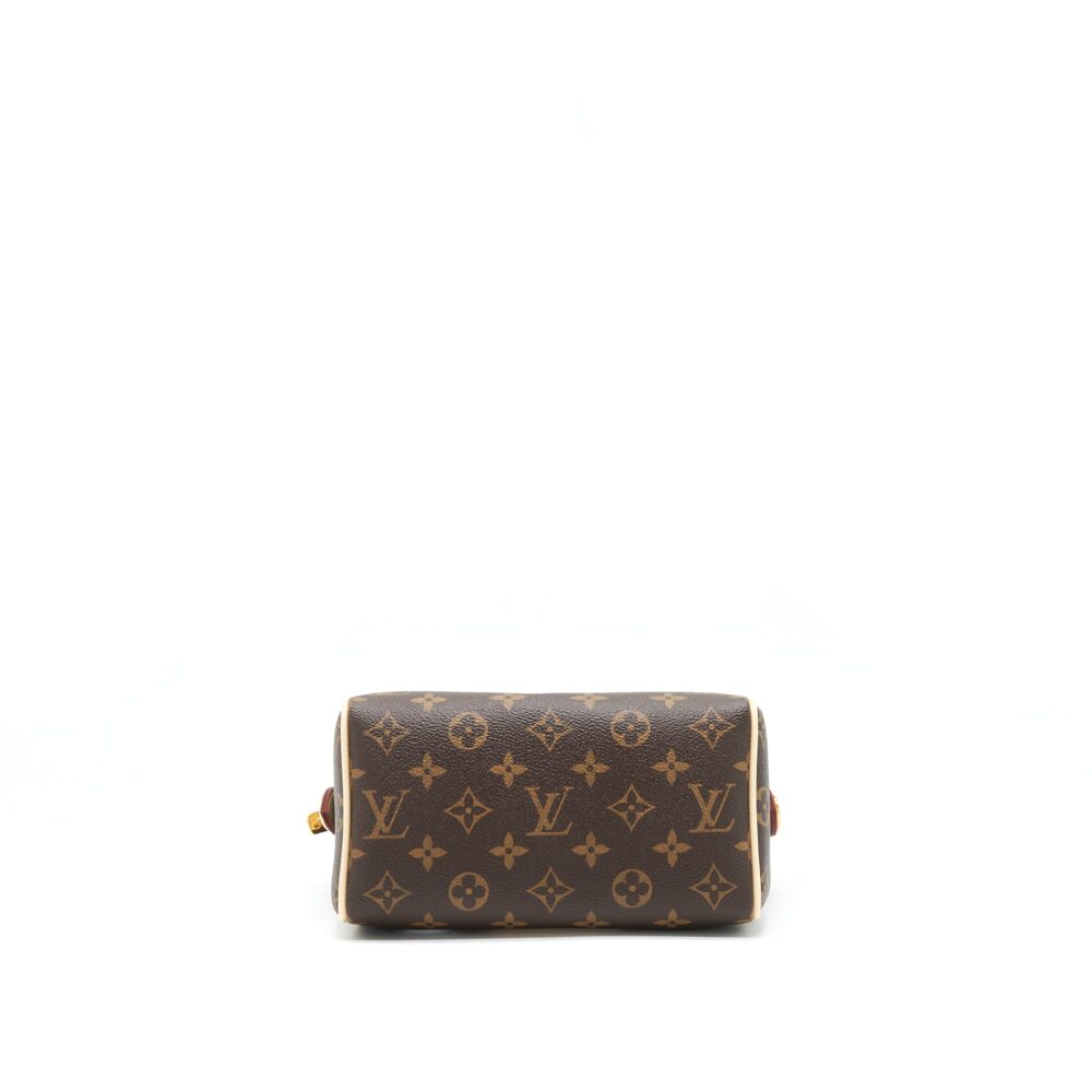AAA Replica Louis Vuitton LV SPEEDY BANDOULIERE 20 MONOGRAM CANVAS/BLACK MULTICOLOUR STRAP