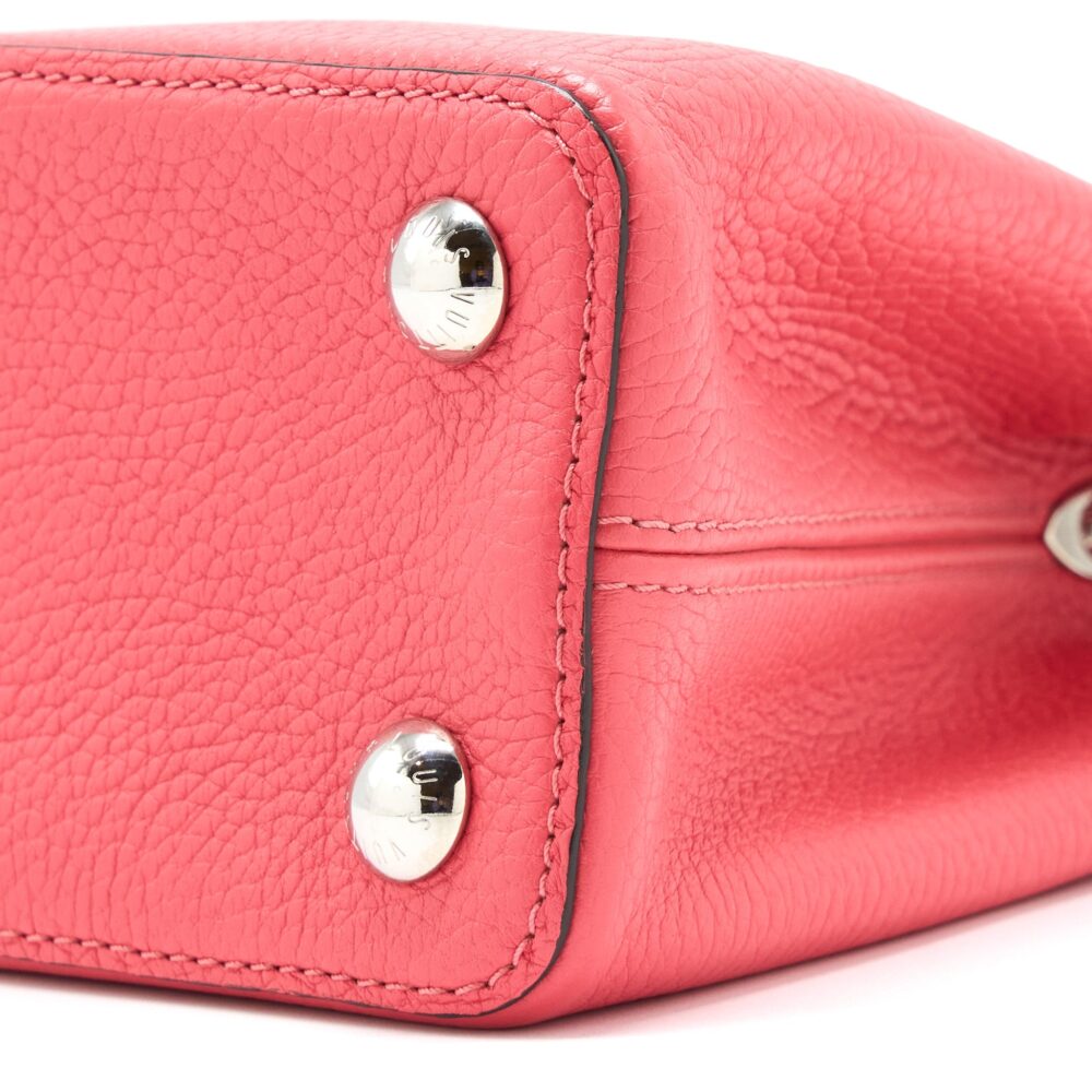 AAA Replica Louis Vuitton LV CAPUCINES BB TAURILLON PINK SHW