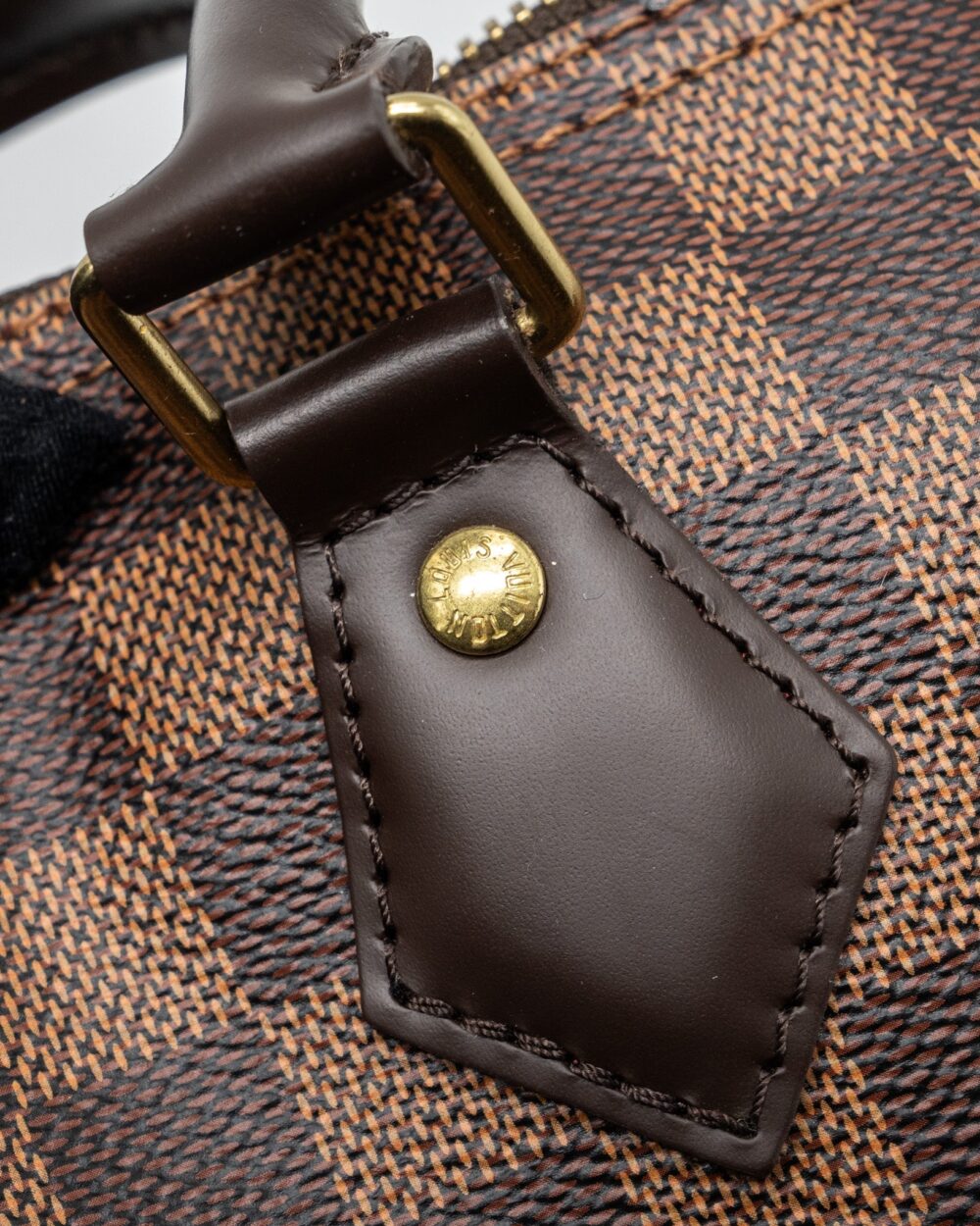 AAA Replica Louis Vuitton LV SPEEDY 25 DAMIER EBENE GHW