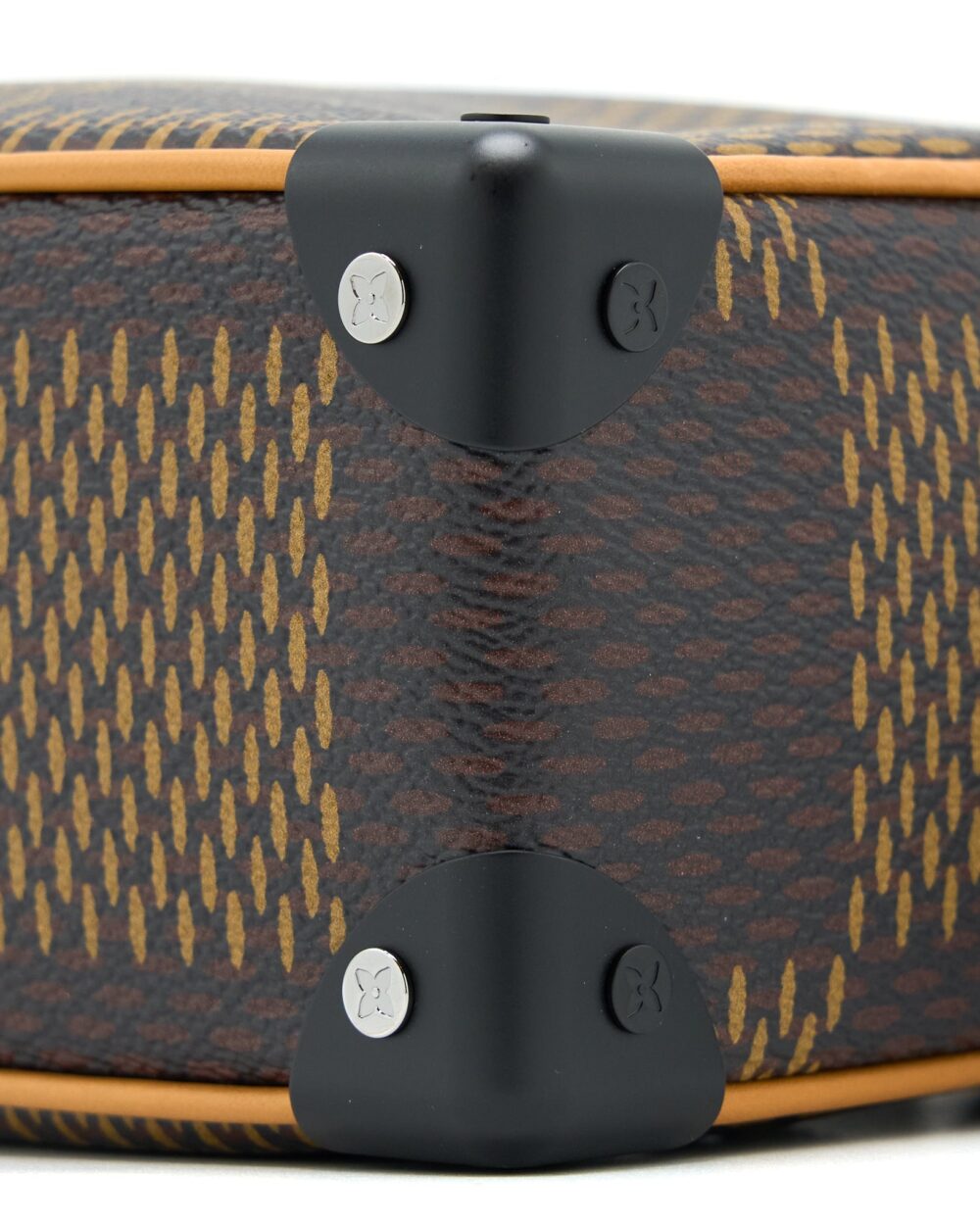 AAA Replica Louis Vuitton LV MINI SOFT TRUNK LIMITED EDITION SUTURES TOILES BLACK HARDWARE