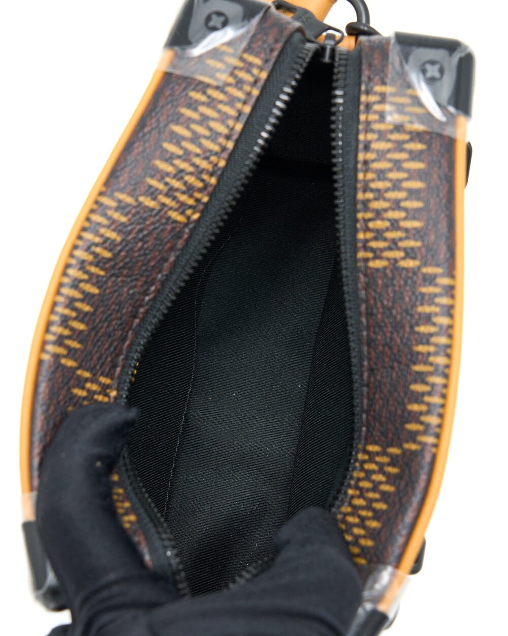 AAA Replica Louis Vuitton LV MINI SOFT TRUNK LIMITED EDITION SUTURES TOILES BLACK HARDWARE