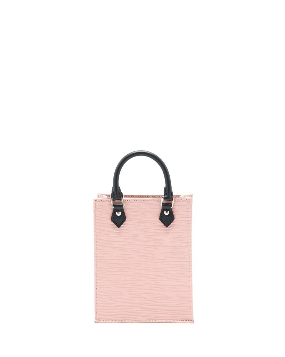 AAA Replica Louis Vuitton LV PETIT SAC PLAT EPI LIGHT PINK/BLACK SHW