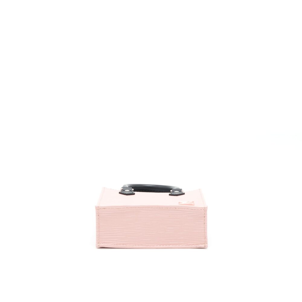 AAA Replica Louis Vuitton LV PETIT SAC PLAT EPI LIGHT PINK/BLACK SHW