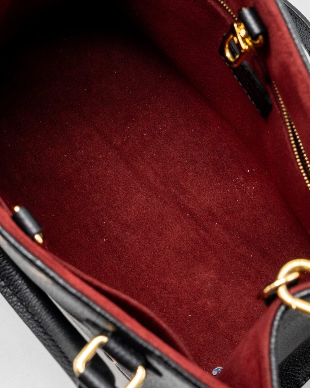 AAA Replica Louis Vuitton LV ONTHEGO PM BICOLOUR MONOGRAM EMPREINTE BLACK/BEIGE GHW