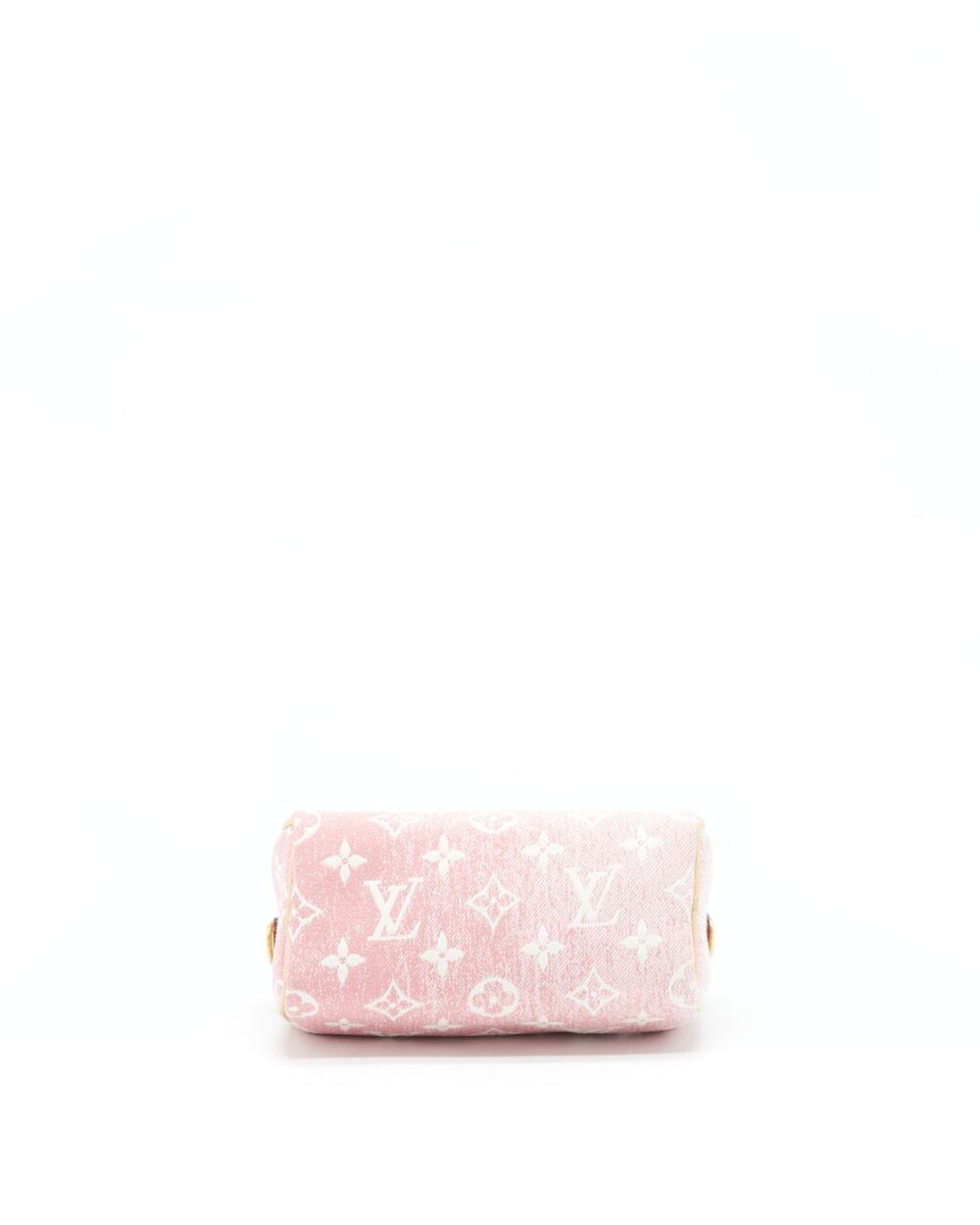 AAA Replica Louis Vuitton LV NANO SPEEDY MONOGRAM JACQUARD DENIM PINK GHW
