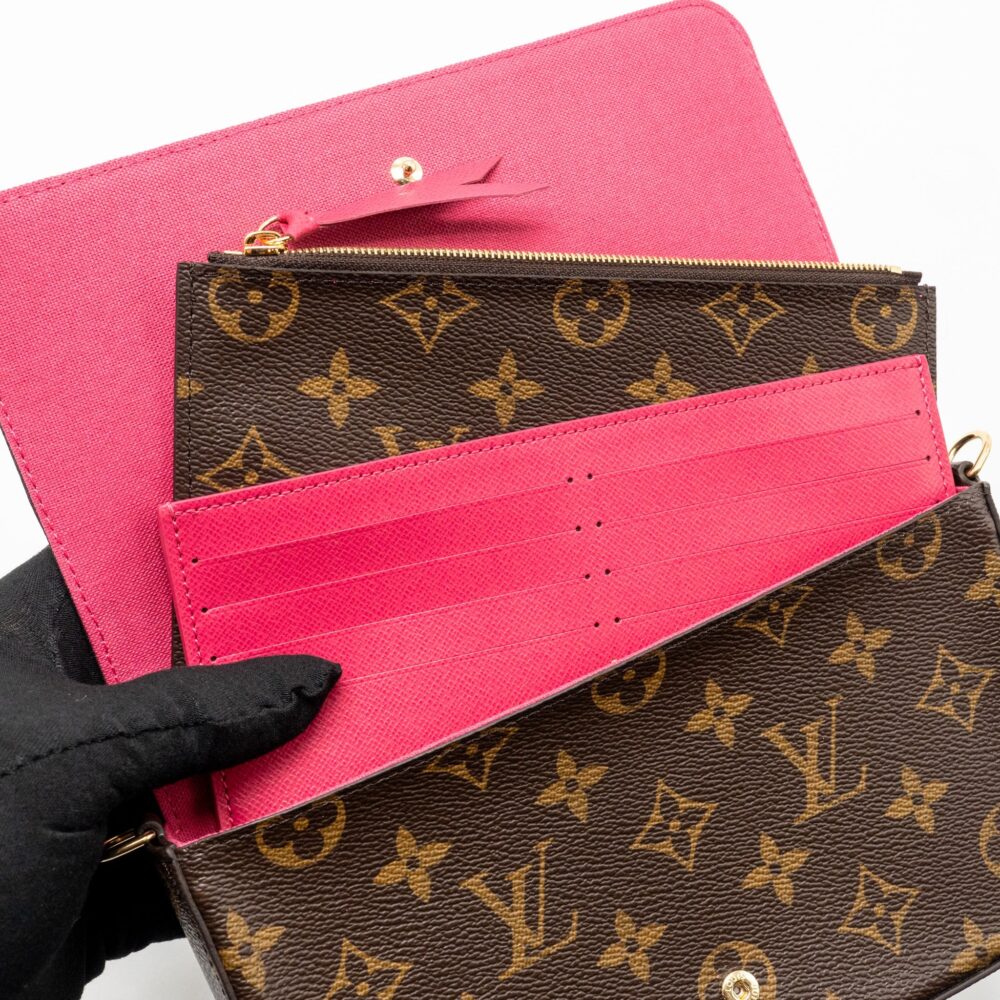 AAA Replica Louis Vuitton LV POCHETTE FELICIE LIMITED EDITION VIVIENNE MASCOT ON HOLLYWOOD DRIVE MONOGRAM CANVAS GHW