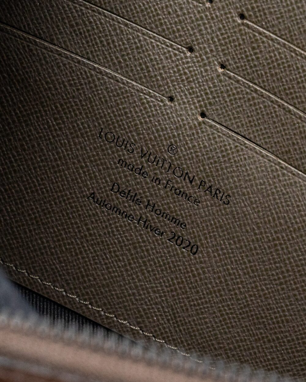 AAA Replica Louis Vuitton LV SOFT TRUNK WALLET TAIGA / MONOGRAM CANVAS KHAKI GREEN WITH BLACK HARDWARE