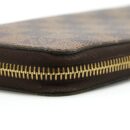 AAA Replica Louis Vuitton LV ZIPPER LONG WALLET DAMIER EBENE GHW