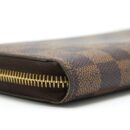 AAA Replica Louis Vuitton LV ZIPPER LONG WALLET DAMIER EBENE GHW