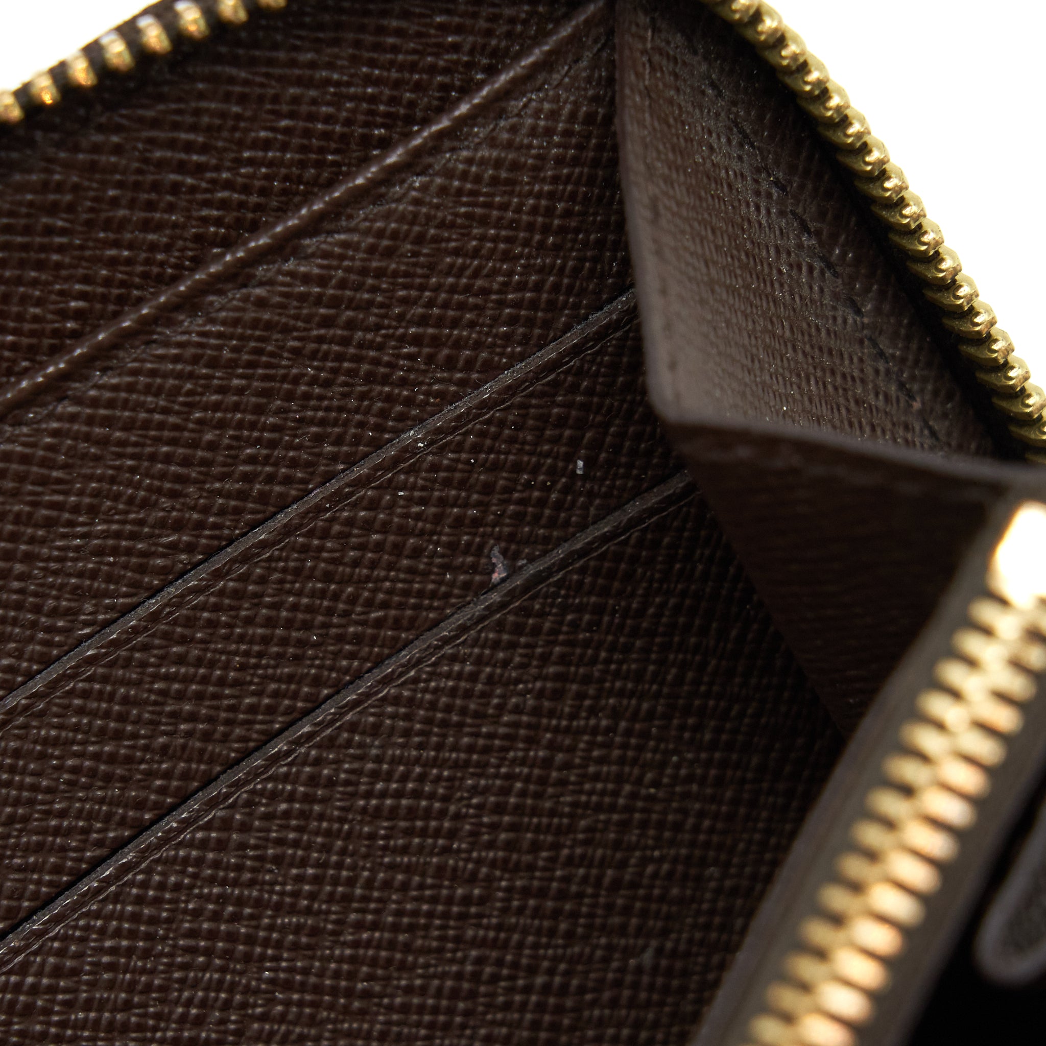 AAA Replica Louis Vuitton LV ZIPPER LONG WALLET DAMIER EBENE GHW