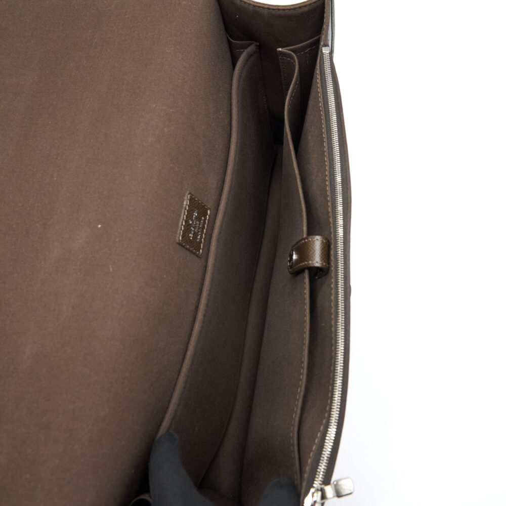 AAA Replica Louis Vuitton LV MEN’S LARGE BRIEFCASE WITH SHOULDER STRAP DARK BROWN SHW