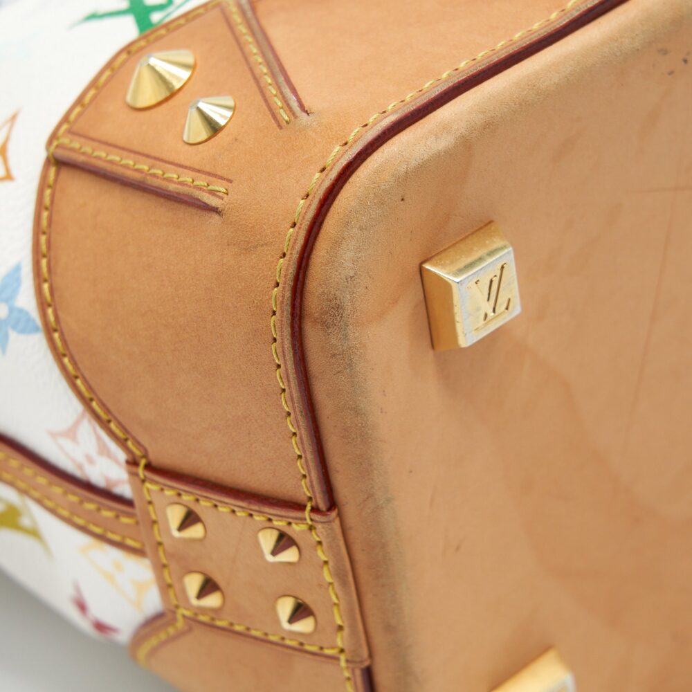 AAA Replica Louis Vuitton LV TOTE BAG WHITE MONOGRAM MULTICOLOUR GHW