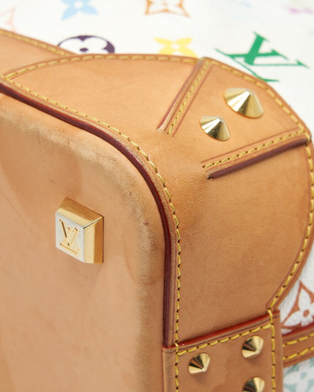 AAA Replica Louis Vuitton LV TOTE BAG WHITE MONOGRAM MULTICOLOUR GHW