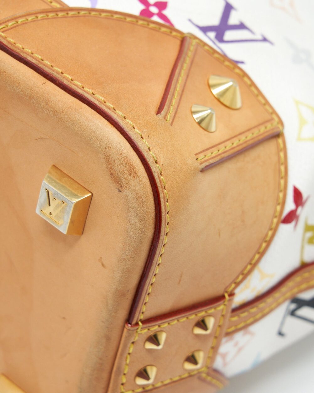 AAA Replica Louis Vuitton LV TOTE BAG WHITE MONOGRAM MULTICOLOUR GHW