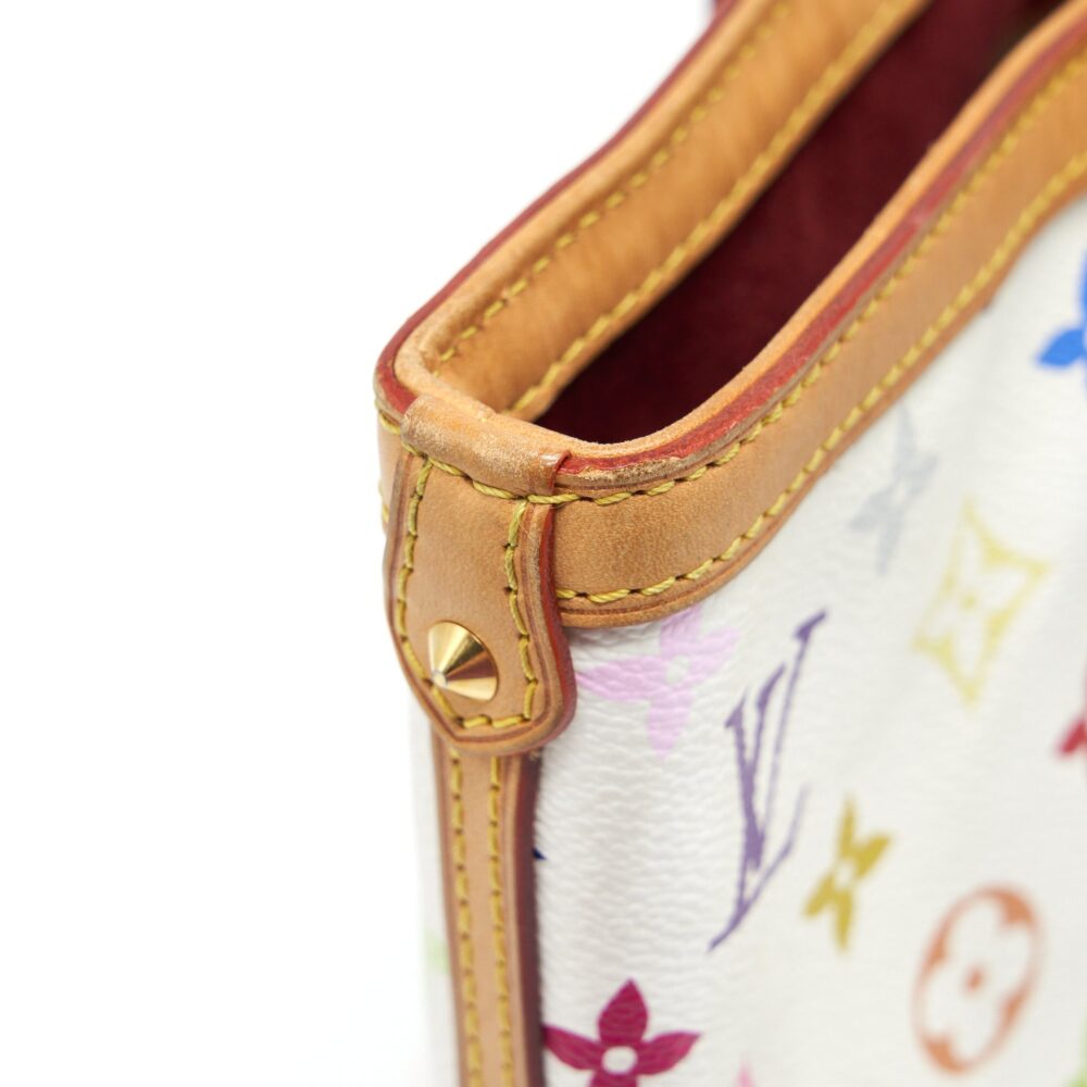 AAA Replica Louis Vuitton LV TOTE BAG WHITE MONOGRAM MULTICOLOUR GHW