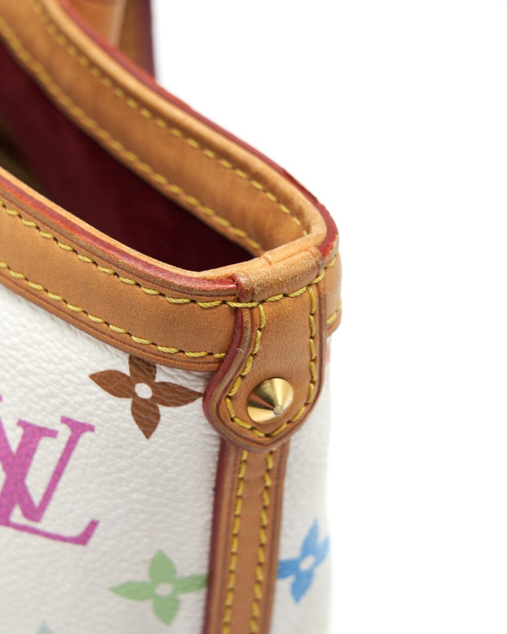 AAA Replica Louis Vuitton LV TOTE BAG WHITE MONOGRAM MULTICOLOUR GHW