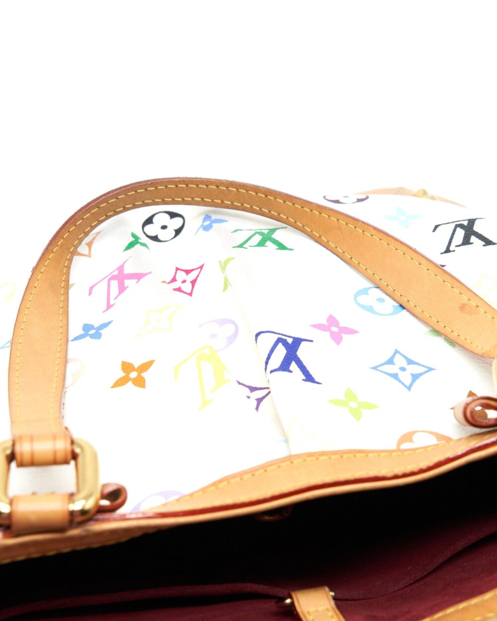 AAA Replica Louis Vuitton LV TOTE BAG WHITE MONOGRAM MULTICOLOUR GHW
