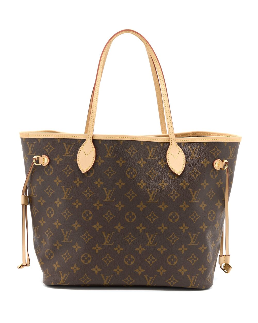 AAA Replica Louis Vuitton LV NEVERFULL MM MONOGRAM CANVAS / BEIGE LGHW