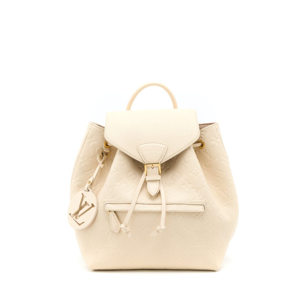 AAA Replica Louis Vuitton LV MONTSOURIS BACKPACK MONOGRAM EMPREINTE CREAM GHW