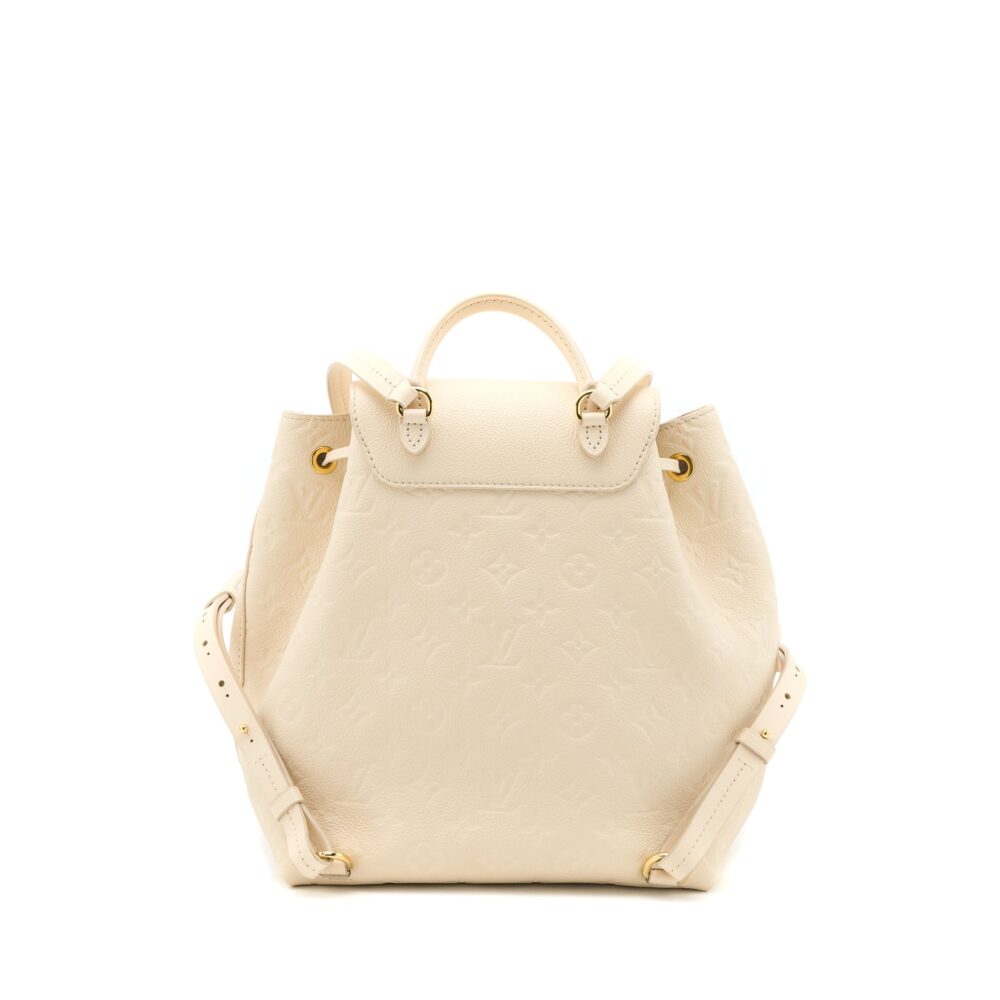 AAA Replica Louis Vuitton LV MONTSOURIS BACKPACK MONOGRAM EMPREINTE CREAM GHW
