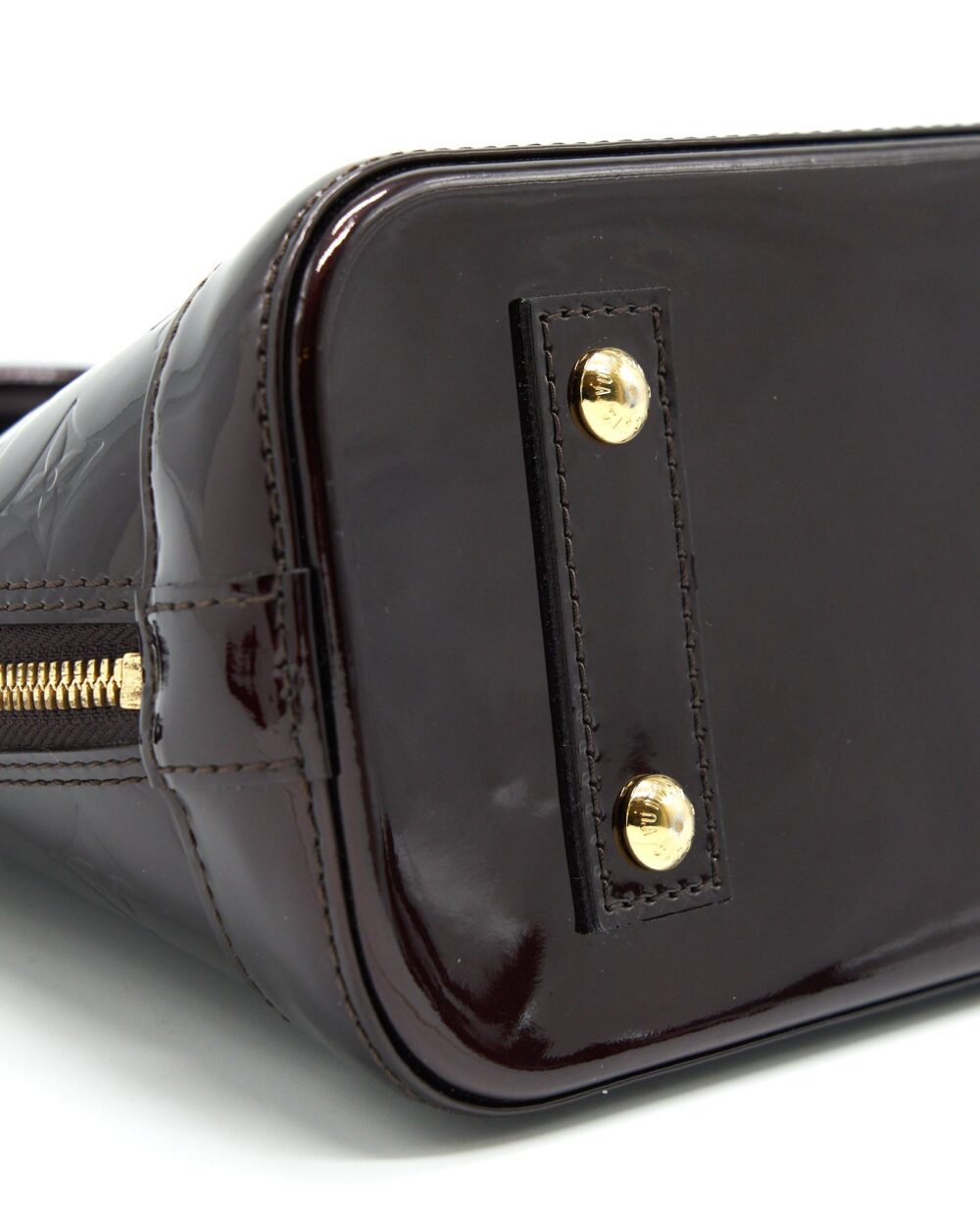 AAA Replica Louis Vuitton LV ALMA BB MONOGRAM VERNIS LEATHER AMARANTE