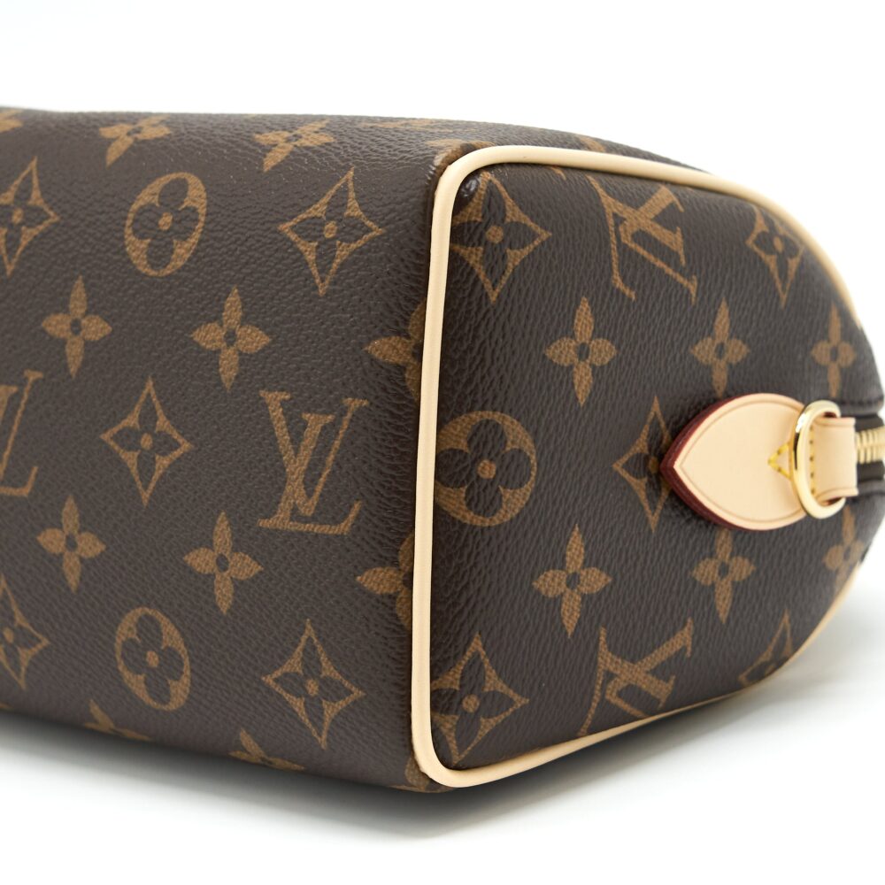 AAA Replica Louis Vuitton LV SPEEDY BANDOULIERE 20 MONOGRAM CANVAS/BLACK MULTICOLOUR STRAP