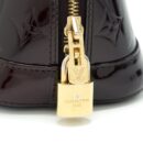 AAA Replica Louis Vuitton LV ALMA BB MONOGRAM VERNIS LEATHER AMARANTE