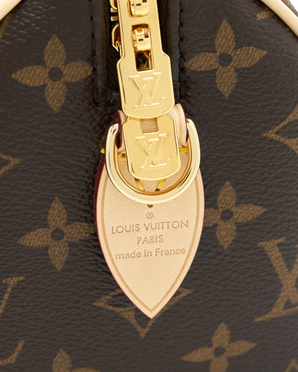 AAA Replica Louis Vuitton LV SPEEDY BANDOULIERE 20 MONOGRAM CANVAS/BLACK MULTICOLOUR STRAP