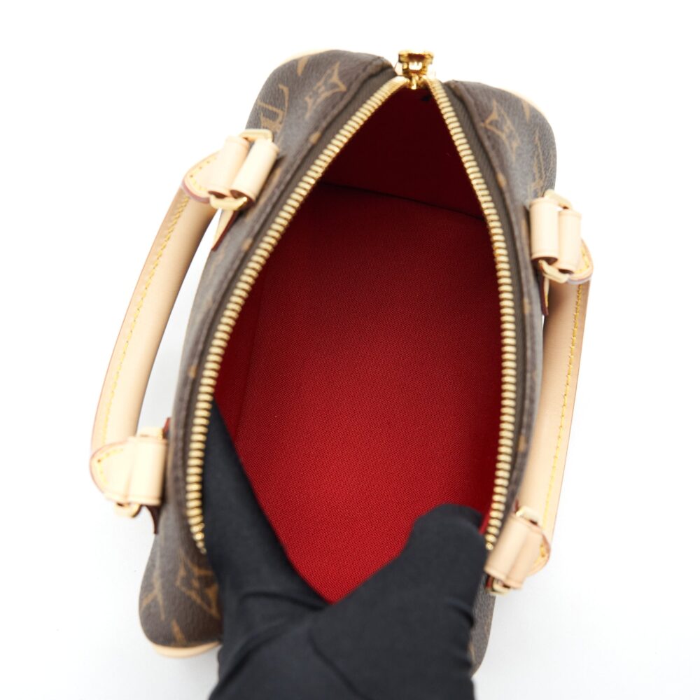 AAA Replica Louis Vuitton LV SPEEDY BANDOULIERE 20 MONOGRAM CANVAS/BLACK MULTICOLOUR STRAP