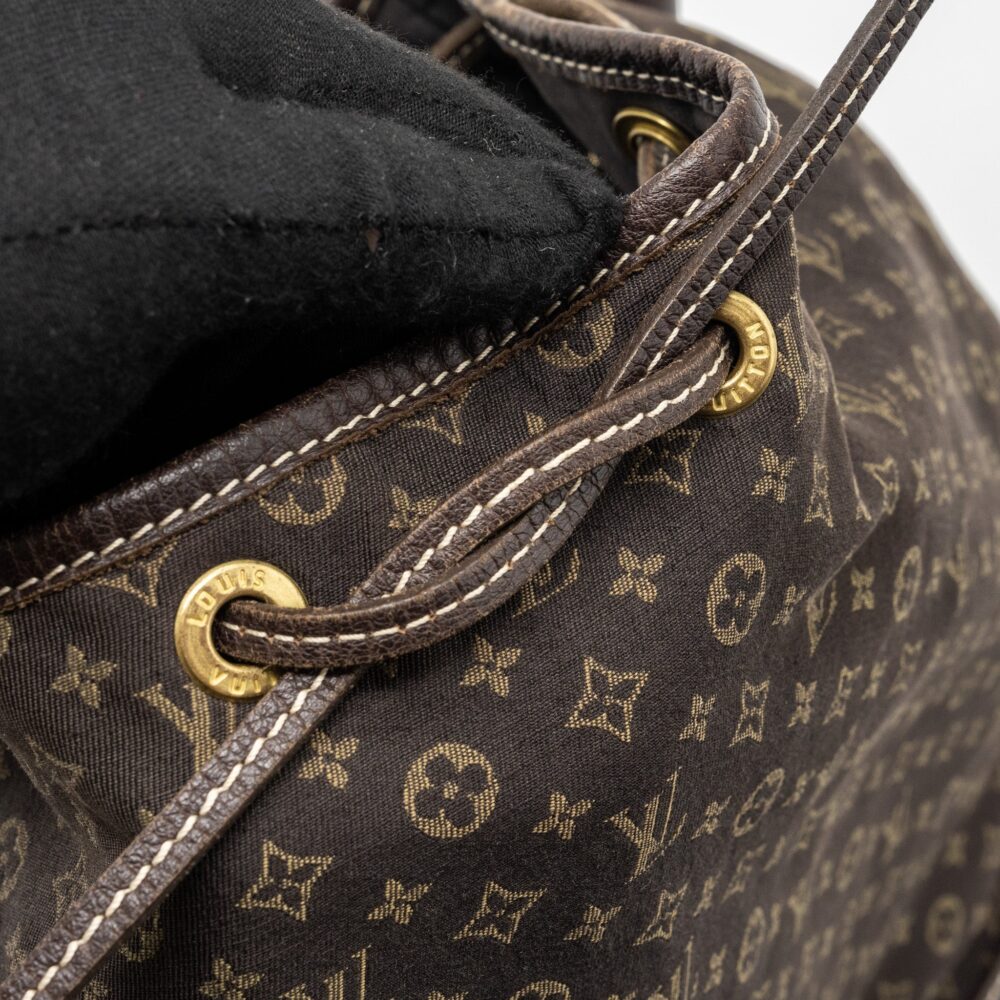 AAA Replica Louis Vuitton LV LIN NOE BAG FABRIC/LEATHER EBENE GHW