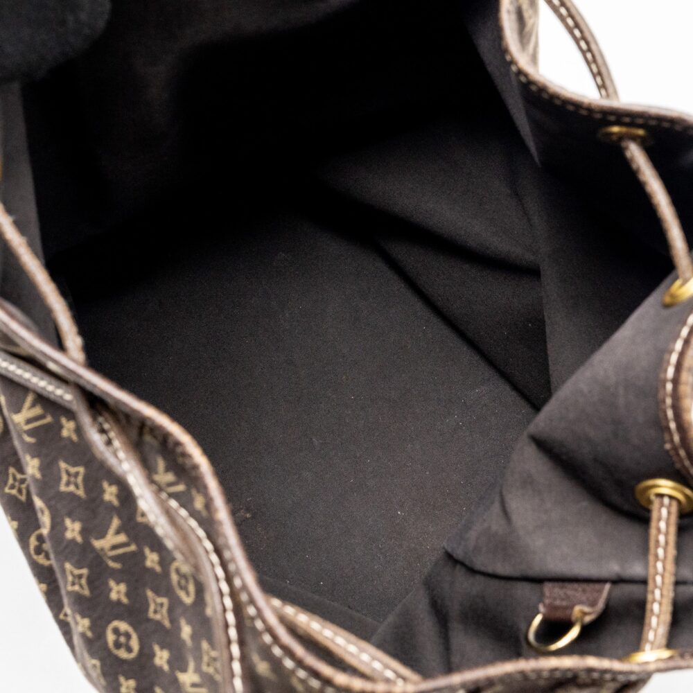 AAA Replica Louis Vuitton LV LIN NOE BAG FABRIC/LEATHER EBENE GHW