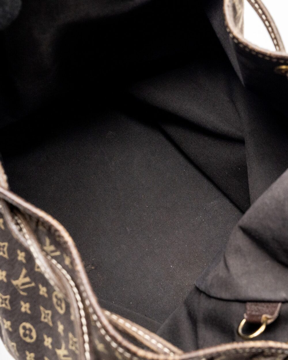 AAA Replica Louis Vuitton LV LIN NOE BAG FABRIC/LEATHER EBENE GHW