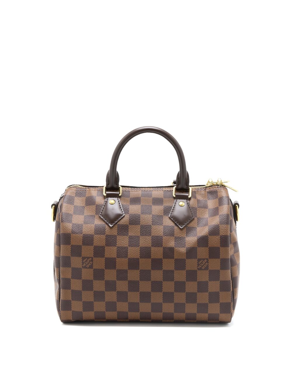 AAA Replica Louis Vuitton LV SPEEDY BANDOULIERE 25 DAMIER EBENE CANVAS GHW